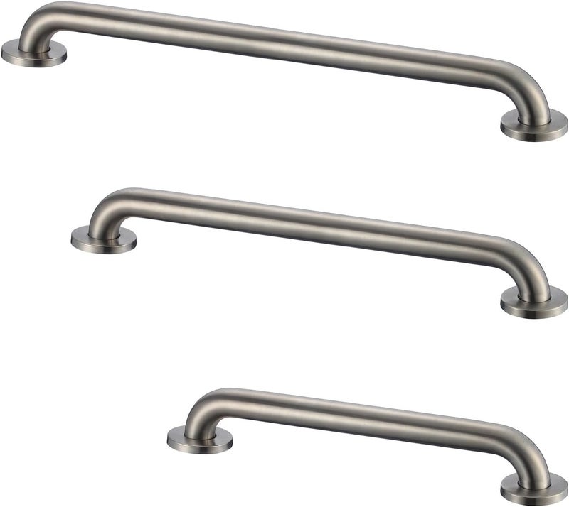 stardrix Grab Bar Bundle for ADA Compliance, Brushed Stainless Steel Grab Bar Set for Commercial and Residential Restrooms, 1.5" Diameter - 18", 36", 42" - Pack of 3 - Image 1